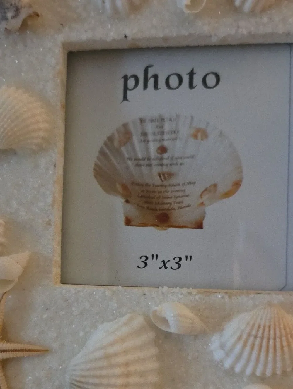 Ceramic Shell Photo Frame